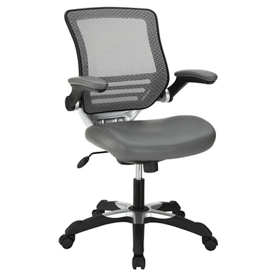 Edge Mesh Back With Leatherette Seat Office Chair - Modway 8 Edge Mesh Back With Leatherette Seat Office Chair - Modway - Image 6