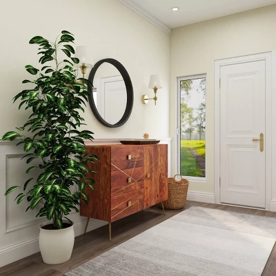 Modern Metal Buffet Brown - Olivia & May 16 Modern Metal Buffet Brown - Olivia & May - Image 14