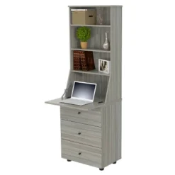 Computer Credenza Workcenter Gray - Inval -Furniture Store GUEST b73e8532 9968 484b a5f6 dd4259af5cb6