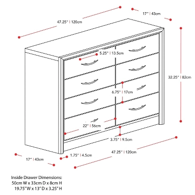 Newport 8 Drawer Dresser - CorLiving 11 Newport 8 Drawer Dresser - CorLiving - Image 9