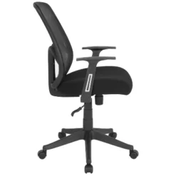 Flash Furniture Salerno Series High Back Black Mesh Office Chair With Arms -Furniture Store GUEST b82dd375 72a3 4589 9ce4 d2d0f05fffff