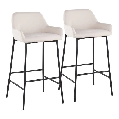 Set Of 2 Daniella Metal Polyester Barstool - LumiSource 12 Set Of 2 Daniella Metal Polyester Barstool - LumiSource - Image 10