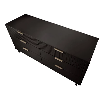 Granville Modern 6 Drawer Double Wide Dresser - Manhattan Comfort 9 Granville Modern 6 Drawer Double Wide Dresser - Manhattan Comfort - Image 7