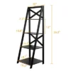 2 Pcs 4-Tier Ladder Shelf Bookshelf Bookcase Storage Display Leaning Home Office -Furniture Store GUEST b920b081 1a35 4dfd 8e6b 98c7b13a5050