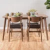 5pc Anise 59" Dining Set Walnut/Dark Brown - Christopher Knight Home -Furniture Store GUEST b9936d74 1b62 4dec 847f 0485cf8cfdcc