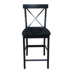 24" Martha X Back Counter Height Barstool - International Concepts