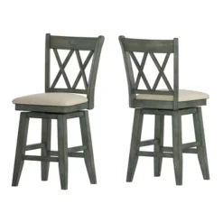 24" South Hill Double X Back Swivel Counter Height Chair - Inspire Q -Furniture Store GUEST b9c91d27 fb48 4f6d bcb2 5b01394e2064