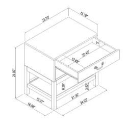 Elmira Nightstand Brown - Threshold™ Designed With Studio McGee -Furniture Store GUEST ba23a28f 8b95 42ea acce 9cc3df7af05f