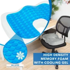 Mount-It! ErgoActive Cooling Gel Seat Cushion -Furniture Store GUEST bb4fa6ca 0c58 4394 b945 7f41c791208f