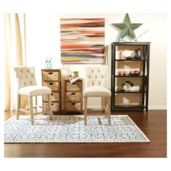 2pk 24" Preston Counter Height Barstool Burlap - OSP Home Furnishings -Furniture Store GUEST bc0ebe89 c35f 40f9 9b5e 9697a294ac0b