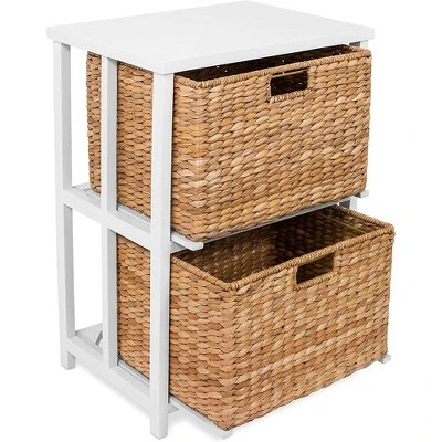 BirdRock Home Seagrass 2-Tier File Cubby Cabinet - Natural 7 BirdRock Home Seagrass 2-Tier File Cubby Cabinet - Natural - Image 5