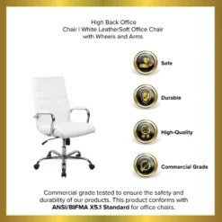Emma And Oliver High Back Executive Swivel Office Chair With Metal Frame And Arms -Furniture Store GUEST bc6f6f36 2af2 494e a36a 74e137c3da7c