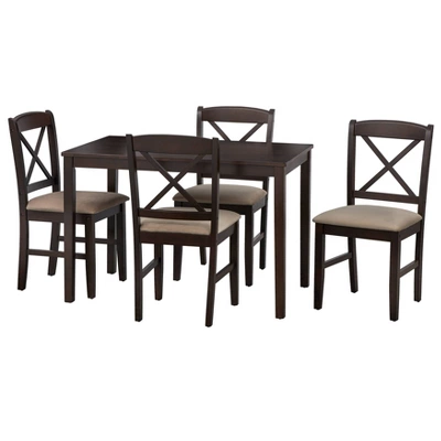 5pc Mason Rectangular Crossback Dining Set - Buylateral 7 5pc Mason Rectangular Crossback Dining Set - Buylateral - Image 5