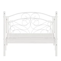 Twin Metal Platform Bed White - Inspire Q -Furniture Store GUEST bcf1b3ad 674f 45e0 946e 25ba514a298c