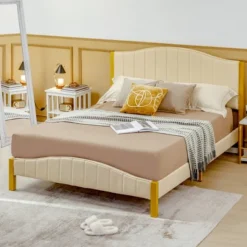Costway FullQueen Size Upholstered Bed Frame Mattress Foundation Platform Quilted Headboard 16 Costway FullQueen Size Upholstered Bed Frame Mattress Foundation Platform Quilted Headboard -Furniture Store GUEST bfea55ad 33b1 4d9f ad1b 2932e7bfdccf