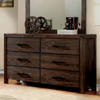 Hayes 6 Drawer Dresser Light Brown/Dark Gray - HOMES: Inside + Out 3 Hayes 6 Drawer Dresser Light Brown/Dark Gray - HOMES: Inside + Out