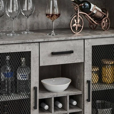 Tall Cabinet With Mesh Doors - Jill Zarin 6 Tall Cabinet With Mesh Doors - Jill Zarin - Image 4