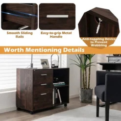 Costway 3-Drawer Wood File Cabinet Mobile Lateral Printer Stand With Open Storage Shelves 15 Costway 3-Drawer Wood File Cabinet Mobile Lateral Printer Stand With Open Storage Shelves -Furniture Store GUEST c134d3e6 9c7e 43fd 8900 194dae5eb77a