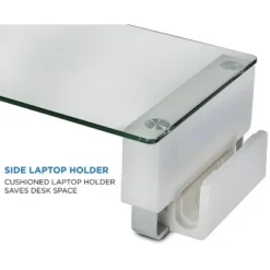 Mount-It! Tempered Glass And Aluminum Monitor Stand With USB Adapter | Fits Up To 32" Monitors | 66 Lbs. Weight Capacity 11 Mount-It! Tempered Glass And Aluminum Monitor Stand With USB Adapter | Fits Up To 32" Monitors | 66 Lbs. Weight Capacity -Furniture Store GUEST c316ca5c 1f5f 4460 83d0 ee1af10daea4