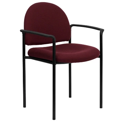 Flash Furniture Comfort Stackable Steel Side Reception Chair With Arms 12 Flash Furniture Comfort Stackable Steel Side Reception Chair With Arms - Image 10