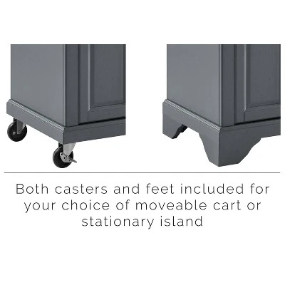 Avery Kitchen Cart Gray - Crosley 16 Avery Kitchen Cart Gray - Crosley - Image 14