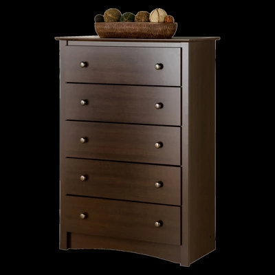 Fremont 5 Drawer Chest Of Drawers Brown - Prepac 5 Fremont 5 Drawer Chest Of Drawers Brown - Prepac - Image 3