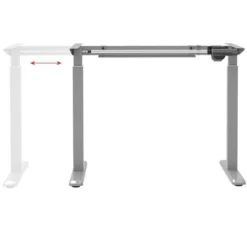 Monoprice Height Adjustable Sit-Stand Riser Table Desk Frame - Grey With Electric Single Motor, Compatible With Desktops From 39in-63in Wide -Furniture Store GUEST c5699d9f 9788 4690 9609 cd9994356982