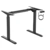 Monoprice Height Adjustable Sit-Stand Riser Table Desk Frame - Black With Electric Single Motor, Compatible With Desktops From 39in-63in Wide