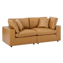 Commix Down Filled Overstuffed Vegan Leather Loveseat - Modway -Furniture Store GUEST c5c8263b 2c8e 4cc3 b9fc b02d0d093588