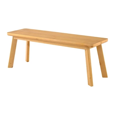 73" Shelburne Dining Table With Bench Warm Natural - Alaterre Furniture 10 73" Shelburne Dining Table With Bench Warm Natural - Alaterre Furniture - Image 8