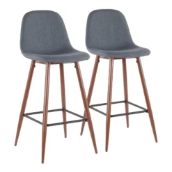 Set Of 2 Pebble Mid-Century Modern Barstools - LumiSource -Furniture Store GUEST c6cbb647 5c00 4082 9f9f 0eccbb45c36c