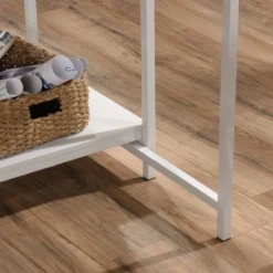 Counter Height Kitchen Island Baltic Oak Trim White - Sauder -Furniture Store GUEST c8a33c0a 8cae 4592 b733 a90e9e99118a