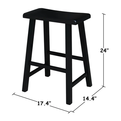 Davis Saddle Seat Stool - International Concepts 3 Davis Saddle Seat Stool - International Concepts