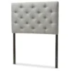 Twin Viviana Modern And Contemporary Fabric Upholstered Button Tufted Headboard Gray - Baxton Studio 1 Twin Viviana Modern And Contemporary Fabric Upholstered Button Tufted Headboard Gray - Baxton Studio -Furniture Store GUEST c94d56b2 1b64 44a0 9f16 4d98b1652f61