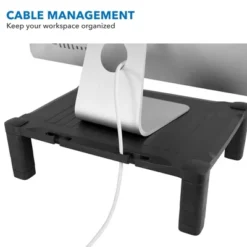 Mount-It! Monitor Riser With Drawer | Height Adjustable Monitor Stand With Sliding Three-Row Storage | Riser For Computer Screen, Printer, Or Laptop -Furniture Store GUEST c9eca789 01ee 47e1 a295 5cca6e97048f