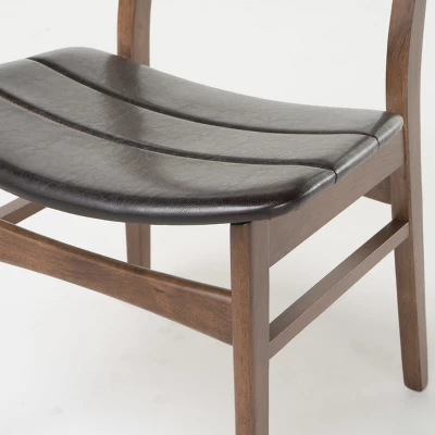 5pc Anise 59" Dining Set Walnut/Dark Brown - Christopher Knight Home 5 5pc Anise 59" Dining Set Walnut/Dark Brown - Christopher Knight Home - Image 3