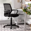 Costway Height Adjustable Mid-Back Mesh Chair Executive Chair W/ Lumbar Support -Furniture Store GUEST ca6758f9 df7d 4f2a b0d7 78c9ff67468d
