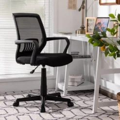 New Arrival 15 Costway Height Adjustable Mid-Back Mesh Chair Executive Chair W/ Lumbar Support