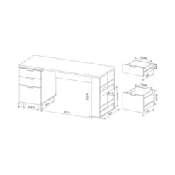 Abella Office Desk Espresso - HOMES: Inside + Out -Furniture Store GUEST cc438a1c c155 46c3 9c25 acb6324d3d91