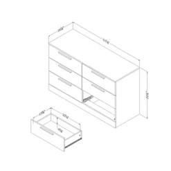 Step One Essential 6 Drawer Double Dresser - South Shore -Furniture Store GUEST cd1f2902 4130 4e07 84f6 fcdce723ac1a
