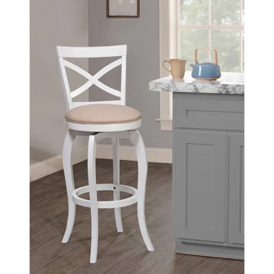25" Ellendale Wood Counter Height Barstool White - Hillsdale Furniture 4 25" Ellendale Wood Counter Height Barstool White - Hillsdale Furniture - Image 2