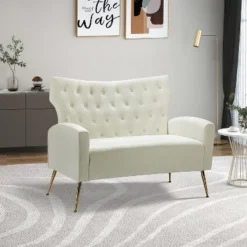 Brion 48" Contemporary Wingback Design Loveseat | KARAT HOME 35 Brion 48" Contemporary Wingback Design Loveseat | KARAT HOME -Furniture Store GUEST cd84ee76 7754 4e98 aac7 a1384d76daea