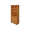 70" Bookcase With Lower Doors Brown - Martin Furniture