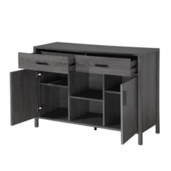 FC Design 47"W Sideboard Storage Cabinet, Dining Server Cupboard Buffet Table With Two Cabinets And Drawers -Furniture Store GUEST ce5018af 862b 403f 9d78 34bafdb0a4af