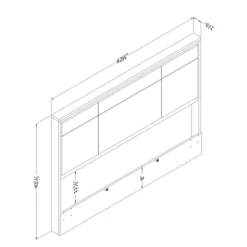 Gravity Headboard - Queen - Gray Maple - South Shore -Furniture Store GUEST d035b32f 6067 4125 9a88 37ad4d566953