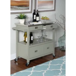 Sydney Kitchen Cart - Linon -Furniture Store GUEST d05eeba1 05f8 43a5 a151 f574b1020730