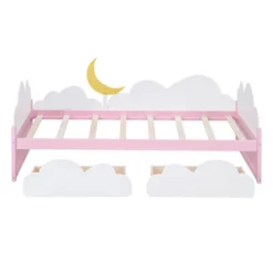 Twin Size Platform Bed With Clouds And 2 Drawers - ModernLuxe -Furniture Store GUEST d06f38ec 6874 461c b433 9d10407cfe9c