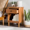 Stiva Classic Mid-Century Modern 1 Drawer Nightstand - Saracina Home -Furniture Store GUEST d0ac9521 2736 469e a184 e2d227c8cc21