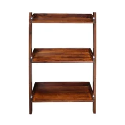 75.5" 5 Tier Solid Wood Leaning Bookshelf - International Concepts -Furniture Store GUEST d102bd80 34ca 48ab bb03 cba250afece3