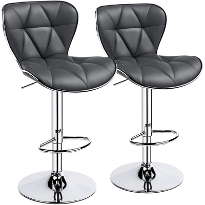 Yaheetech 2pcs Height Adjustable PU Leather Upholstered Swivel Bar Stool Chairs 11 Yaheetech 2pcs Height Adjustable PU Leather Upholstered Swivel Bar Stool Chairs - Image 9
